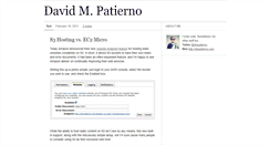 Desktop Screenshot of blog.dmpatierno.com